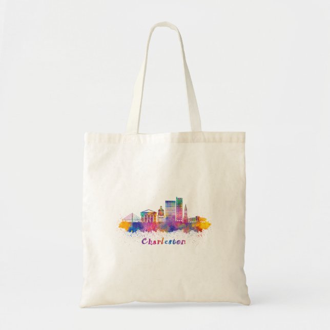 horizonte charleston acuarela tote bag (Front)