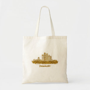 horizonte de vancouver oro tote bag
