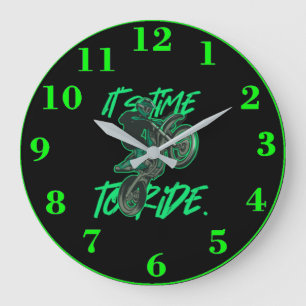 Horloge motocross large clock