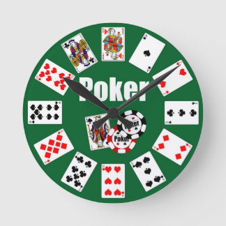 Horloge POKER Click for Graph Round Clock