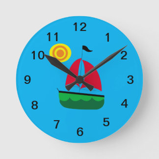 Horloge voilier round clock
