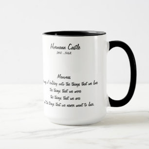 Hormann Castle Mug with Memories Poem