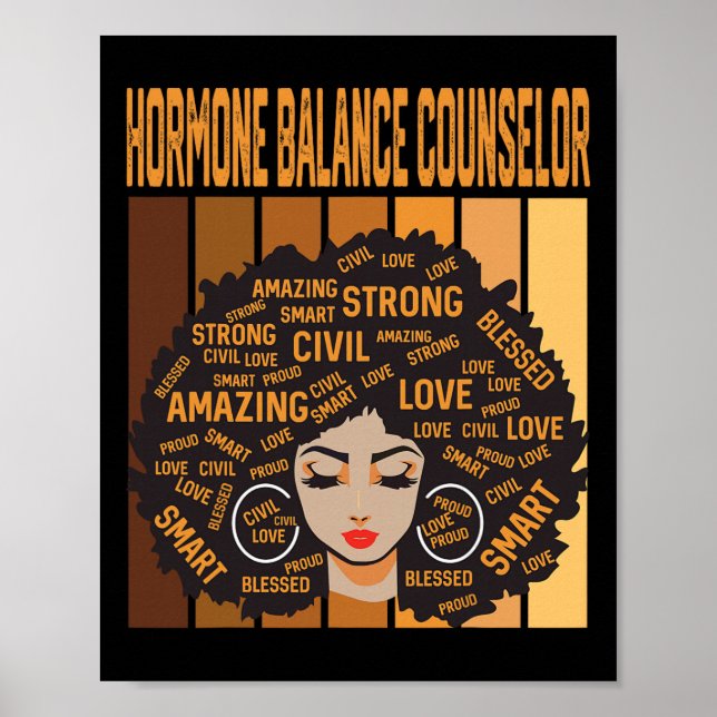 Hormone Lance Counselor Black History Month Pride  Poster (Front)