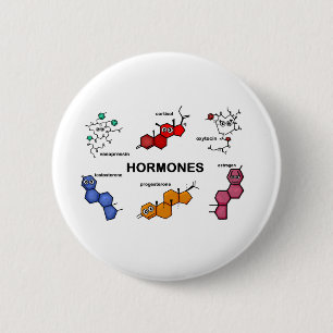 Hormones 6 Cm Round Badge