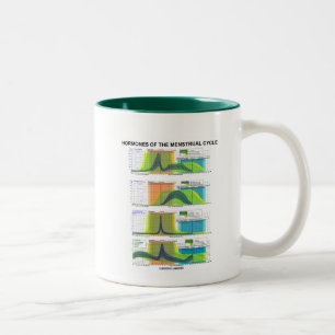 Hormones Of The Menstrual Cycle (Menstruation) Two-Tone Coffee Mug
