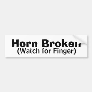 Horn Broken Bumper Sticker