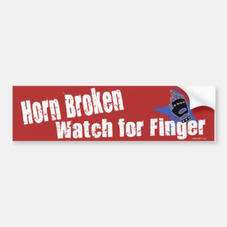 Horn Broken Bumper Sticker