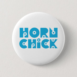 Horn Chick 6 Cm Round Badge