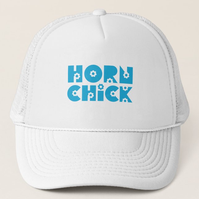 Horn Chick Trucker Hat (Front)