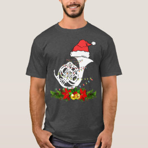 Horn Christmas Pyjamas Music Instrument T-Shirt