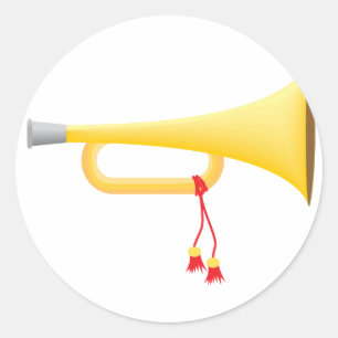 Horn Classic Round Sticker