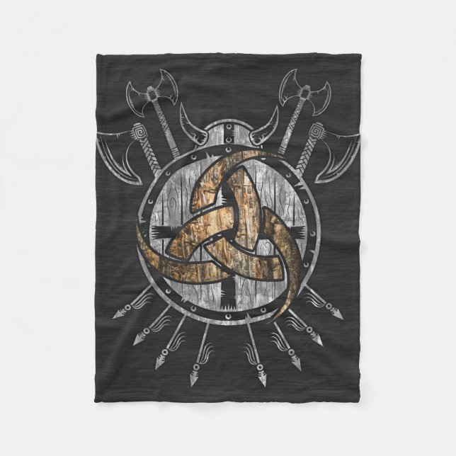 Horn of Odin Fleece Blanket (Front)