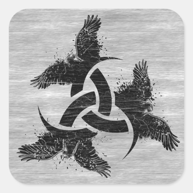 Horn of Odin Square Sticker (Front)