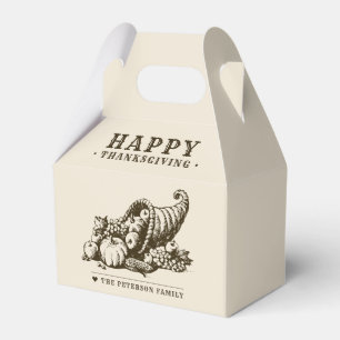 Horn of Plenty   Thanksgiving Favour Box
