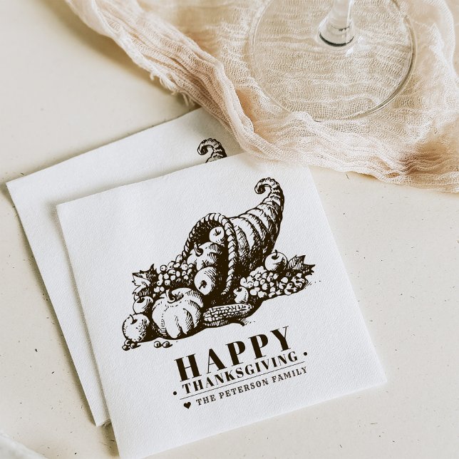 Horn of Plenty | Thanksgiving Napkin (Creator Uploaded)