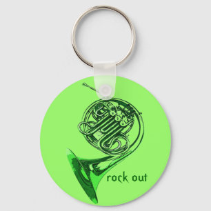 Horn Rock Out Keychain