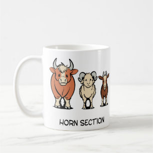 Horn section coffee mug