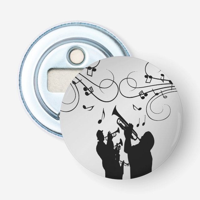 Horn Section Music Design Bottle Opener (Front)