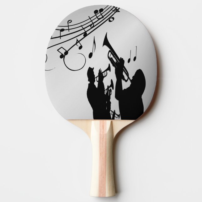 Horn Section Music Design Ping Pong Paddle (Back)