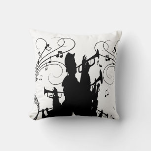 Horn Section Trumpet Jazz Music Cushion