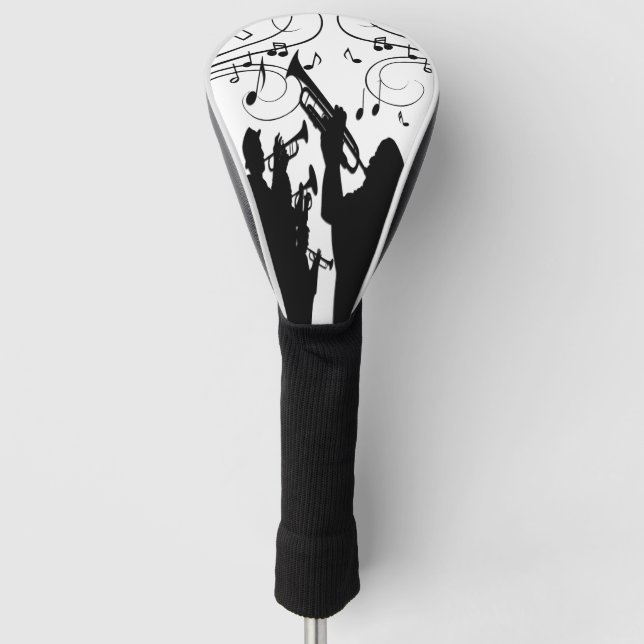 Horn Section Trumpet Jazz Music Golf Head Cover (Front)
