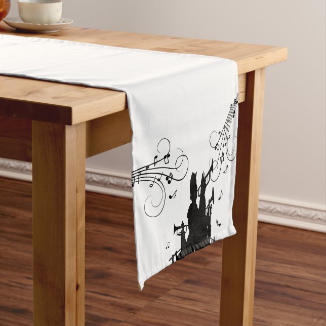 Horn Section Trumpet Jazz Music Medium Table Runner (In Situ)