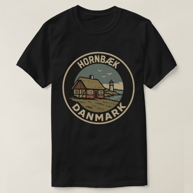 Hornbæk, Denmark Danmark  T-Shirt (Design Front)