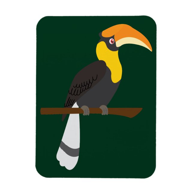 Hornbill Magnet (Vertical)