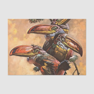 “Hornbills” Fantasy Art by Harry Rountree Tissue Paper