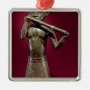 Hornblower, from Benin, Nigeria Metal Tree Decoration