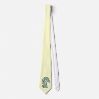 Horned figure copper tie
