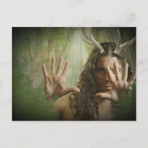 Horned God Forest Postcard