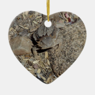 Horned Lizard Ceramic Tree Decoration