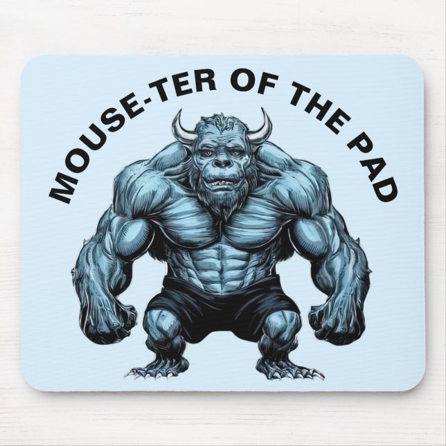 Horned Monster Mouse Mat (Front)