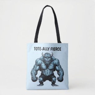 Horned Monster Tote Bag
