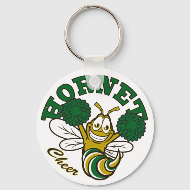 Hornet Cheer Keychain (Front)
