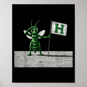 Hornet Moon Landing Proud Salute Cute Funny Spirit Poster