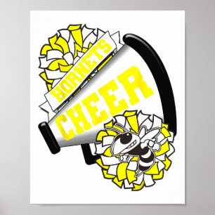 Hornets Cheer Back To School Cheerleading Spirit Y Poster