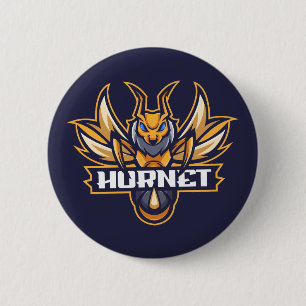 Hornets Mascot Button