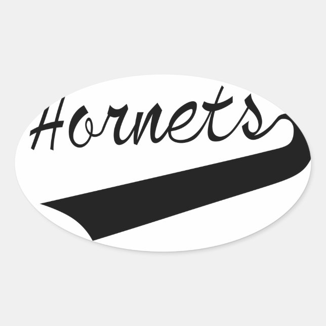 Hornets Oval Sticker (Front)