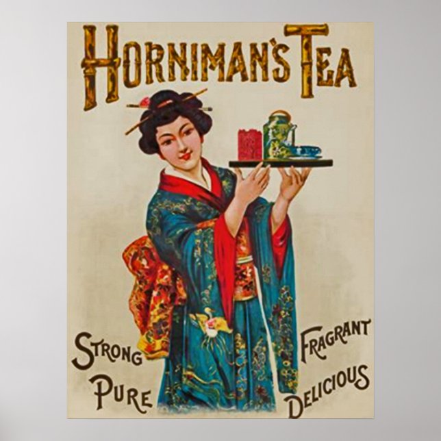 Horniman's Tea~Strong~Pure~Fragrant~Delicious 1898 Poster (Front)