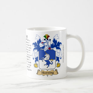Horning, the Origin, the Meaning and the Crest Coffee Mug