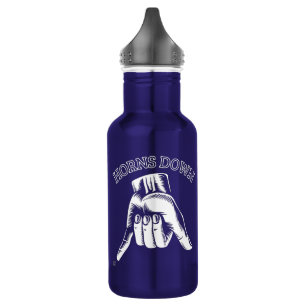 "HORNS DOWN" funny 532 Ml Water Bottle