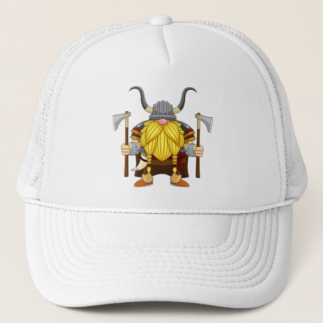 Horns of Humour: The Viking Saga Trucker Hat (Front)
