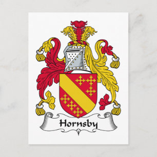 Hornsby Family Crest Postcard
