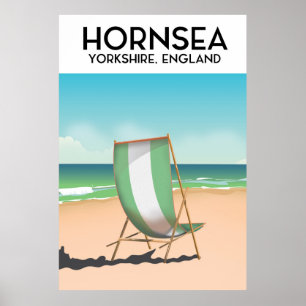 Hornsea, Hornsea, Yorkshire England travel poster, Poster