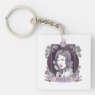 Horoscope - AQUARIUS Key Ring
