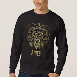Horoscope Aries Zodiac Astrology Sign Design Sweatshirt