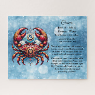 Horoscope Astrological Sign for Cancer the Crab  Jigsaw Puzzle