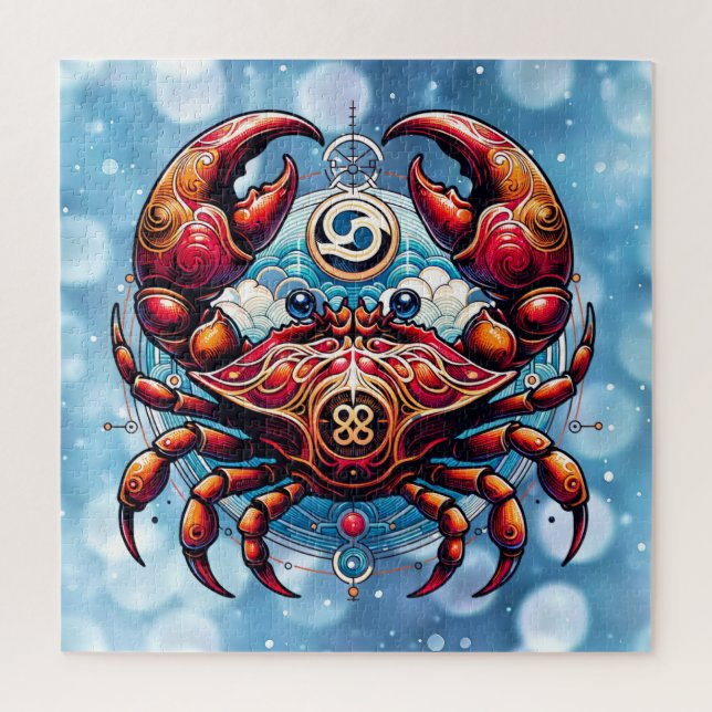 Horoscope Astrological Sign for Cancer the Crab  Jigsaw Puzzle (Vertical)